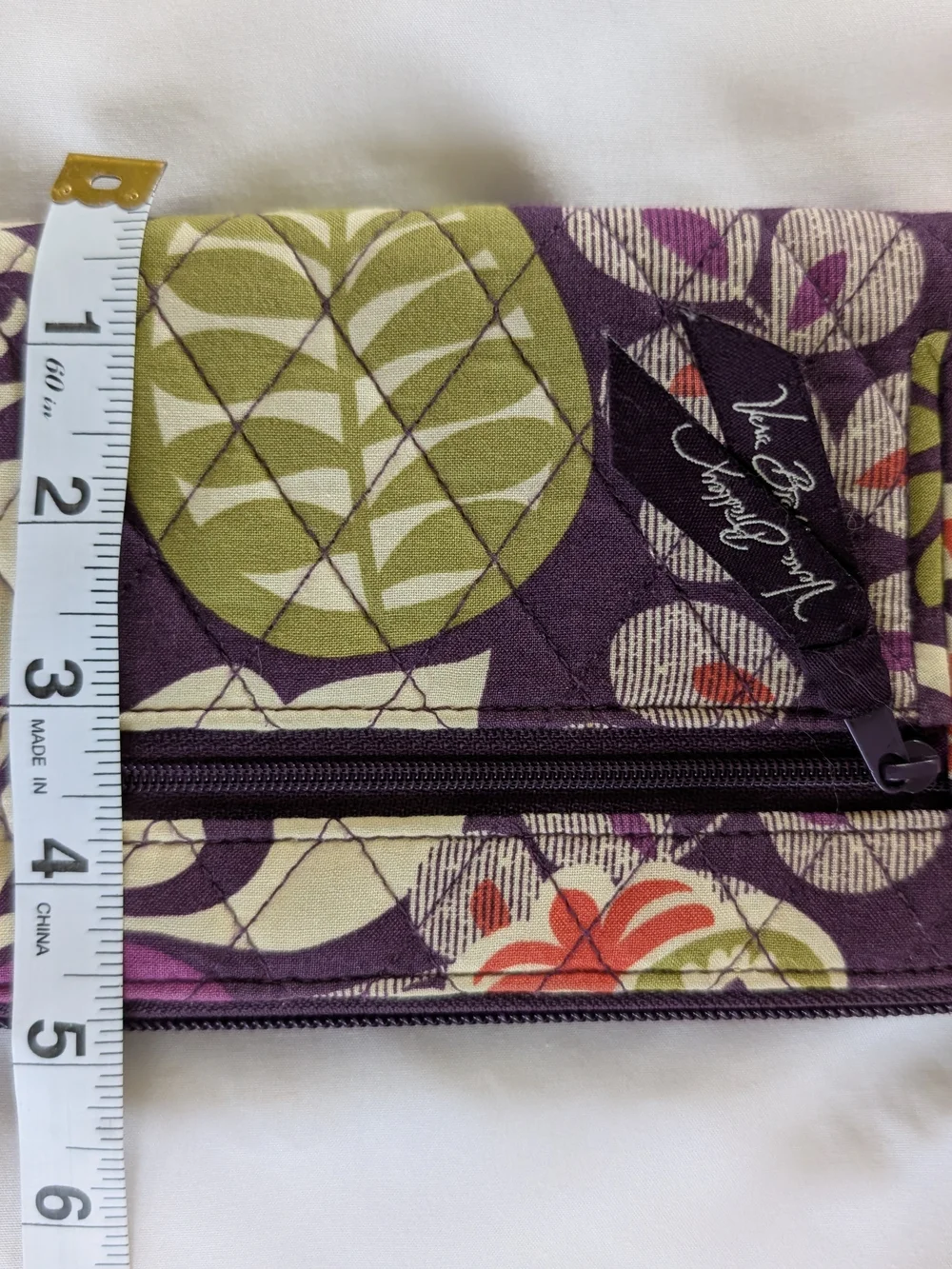 Vera Bradley Plum Crazy Quilted Wallet
